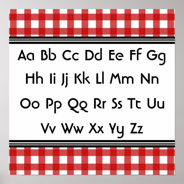 Alfabet Poster (Framsidan)