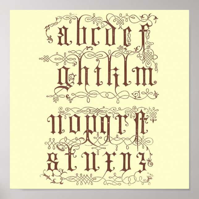 Alfabet poster (Framsidan)