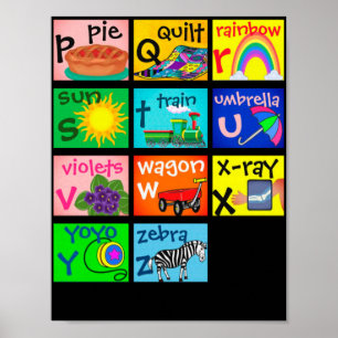 Alfabet, sida 2, poster