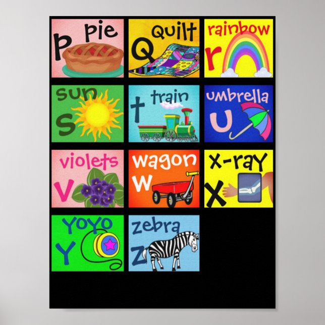 Alfabet, sida 2, poster (Framsidan)