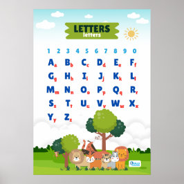 Alfabet som innehåller friska djur poster