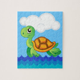 Alfabet T för sköldpaddapussel Pussel