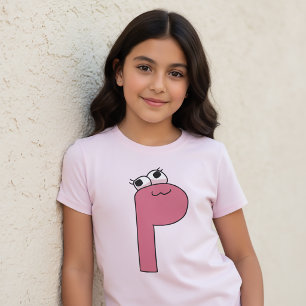 Alfabet T-Shirt Bokstav P