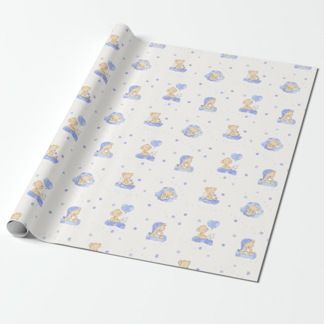 Alfabetbjörn Presentpapper (Utrullad)