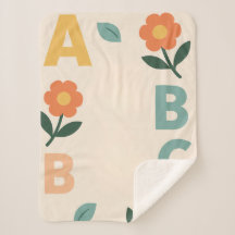 Alfabetbokstäver baby AI konst 