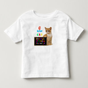 Alfabetbokstäver stavar C är för katt T Shirt