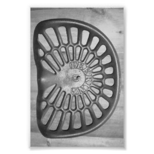 Alfabetbrev D9 svartvit 4x6 Fototryck