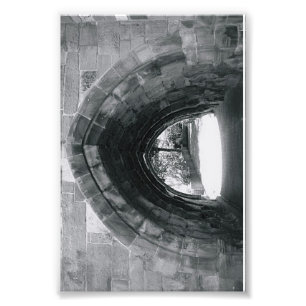 Alfabetbrev fotograferar C2 svartvit 4x6 Fototryck