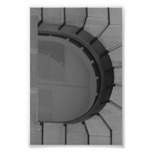 Alfabetbrevfotografi D7 svartvit 4x6 Fototryck