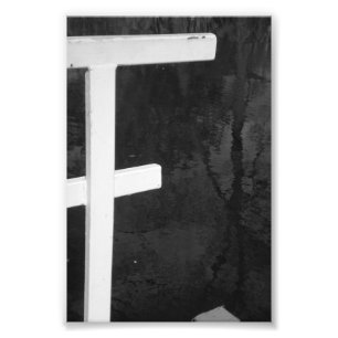 Alfabetbrevfotografi F8 svartvit 4x6 Fototryck