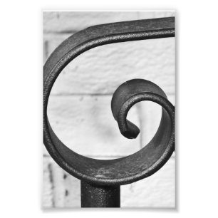 Alfabetbrevfotografi G9 svartvit 4x6 Fototryck