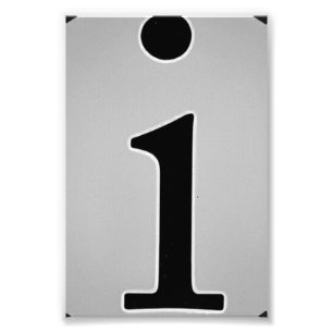 Alfabetbrevfotografi I5 svartvit 4x6 Fototryck