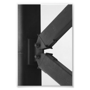 Alfabetbrevfotografi K3 svartvit 4x6 Fototryck