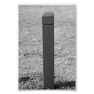 Alfabetbrevfotografi L3 svartvit 4x6 Fototryck