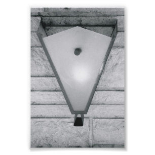 Alfabetbrevfotografi V2 svartvit 4x6 Fototryck