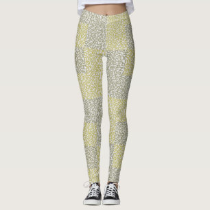 Alfabeter Mönster 02 YW 2 Tonesx 4.bw Offwhite BG Leggings