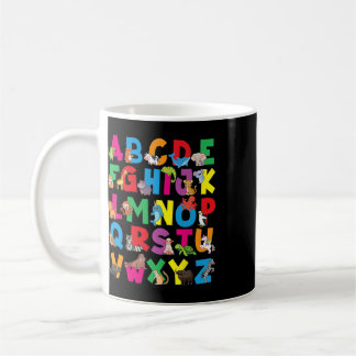 Alfabetet Djur Abcs Zoo Barn Pojkar Flickor Lärare Kaffemugg