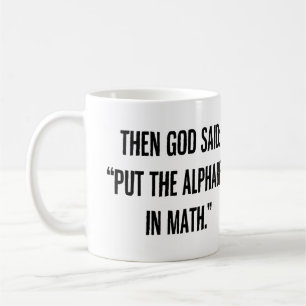 Alfabetet i Math Kaffemugg
