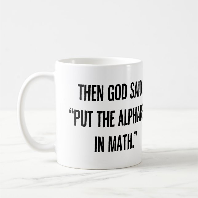 Alfabetet i Math Kaffemugg (Vänster)