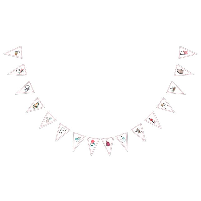 Alfabetet saga bok abc skol fest  vimplar (Alla)