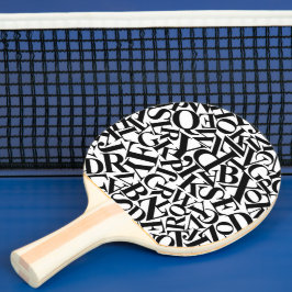 Alfabetets bokstäver pingisracket