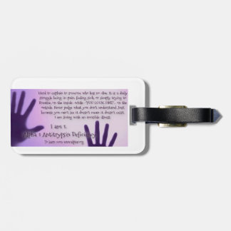 alfabetisk 1 antitrypsinbristmärkre bagagebricka