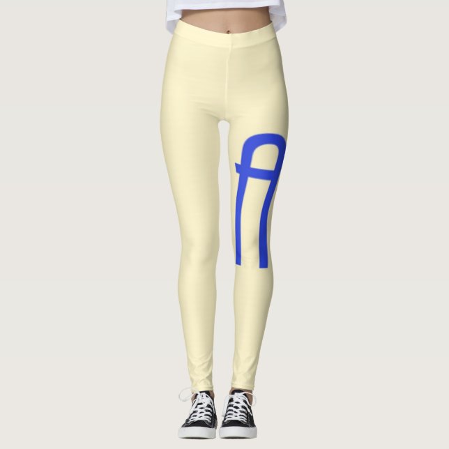 alfabetisk A Leggings (Framsida)