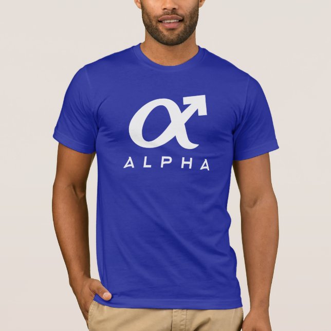 Alfabetisk manlig tee shirt (Framsida)