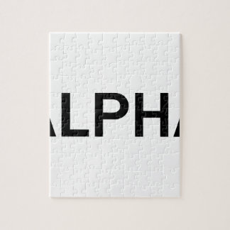 Alfabetisk (SVART) Pussel