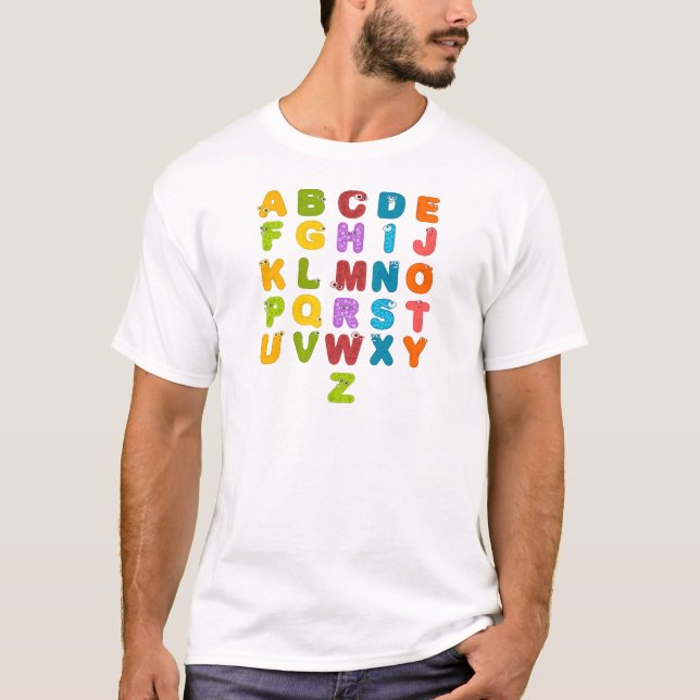 Alfabetiska designprodukter för ABCD Tee (Framsida)