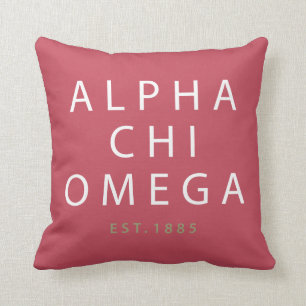 AlfabetiskChi Omega   Est. 1885 Kudde