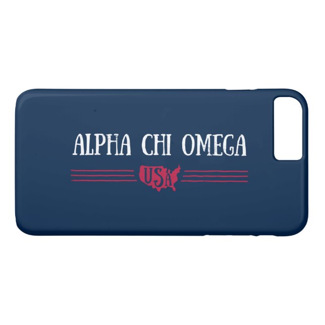 AlfabetiskChi Omega - USA Case-Mate iPhone Skal (Baksida (horisontal))
