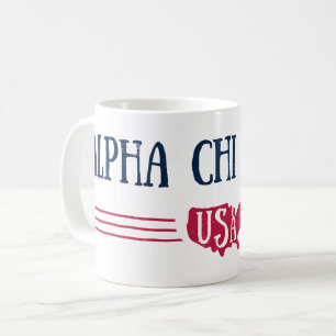 AlfabetiskChi Omega - USA Kaffemugg