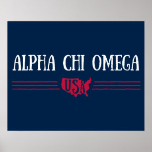 AlfabetiskChi Omega - USA Poster