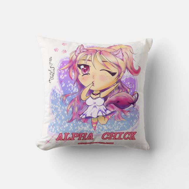 Alfabetiskchicken kudder 16X16 Kudde (Framsida)