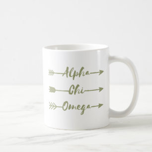 AlfabetiskChiOmega pilar Kaffemugg
