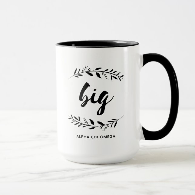 AlfabetiskChiOmega | stor kran Mugg (Höger)
