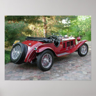 AlfabetiskRomeo 1750 Roadster 1929 Poster