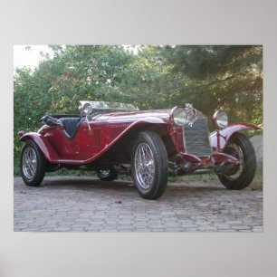 AlfabetiskRomeo 1750 Roadster 1929 Poster
