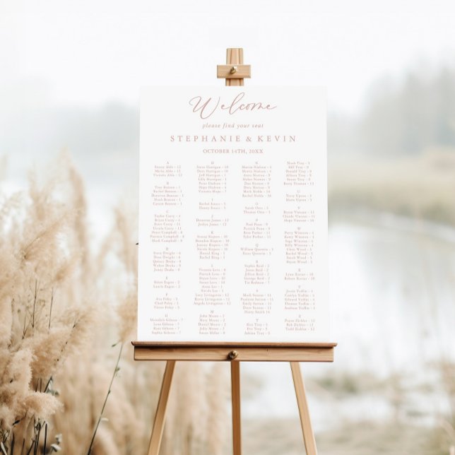 Alfabetiskt sittningsschema för ro Guld Poster (Skapare uppladdad)