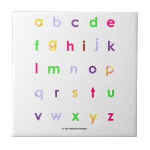 Alfabetlowercasebrev Kakelplatta