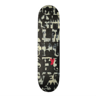 Alfabetmålning av Norman Wyatt Skateboard Bräda 20 Cm