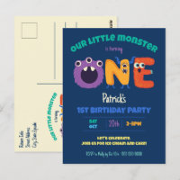 Alfabetmonster 1-årsdag Vårt lilla monster 