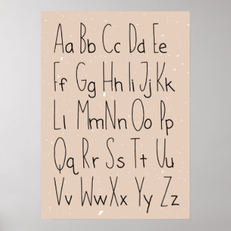 Alfabetposter Poster