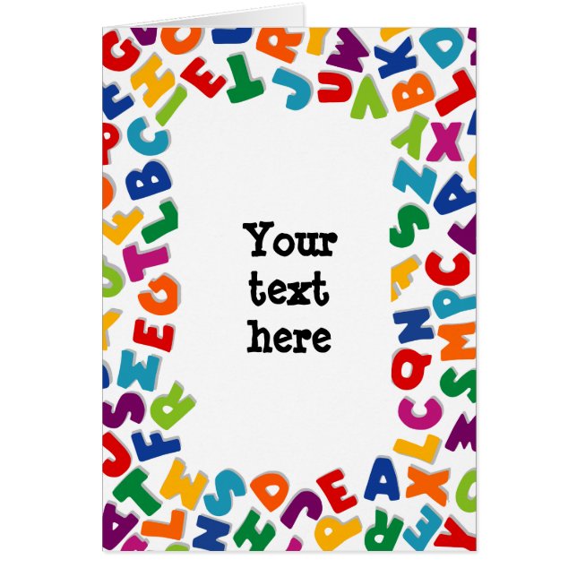 Alfabetram Hälsningskort (Framsidan)