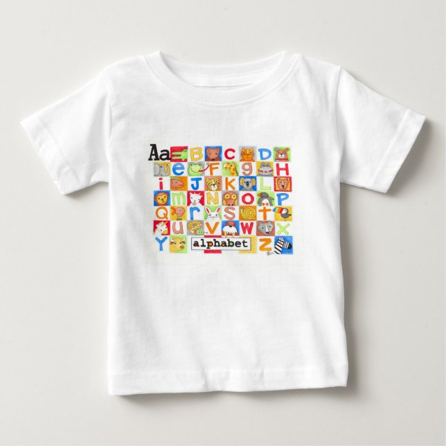 Alfabetskjorta Tee Shirt (Framsida)