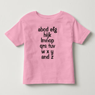 Alfabetssång Barn Tjej T-Shirt