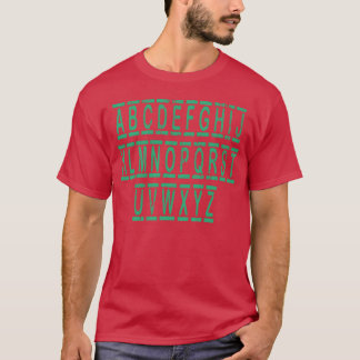 Alfabettskjorta kärlek tjej t shirt