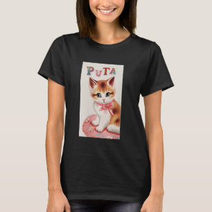 Alfahane kattunge Roligt Puta kattunge T Shirt