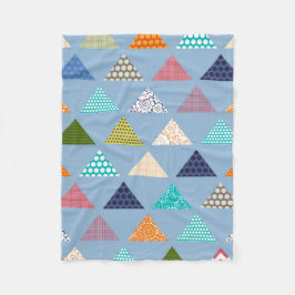 alfaktriangel blå fleecefilt